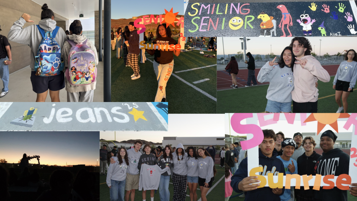 CHS '24-'25 seniors participating in senior trends.